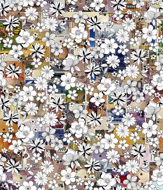 抽象印花华亿平台图片