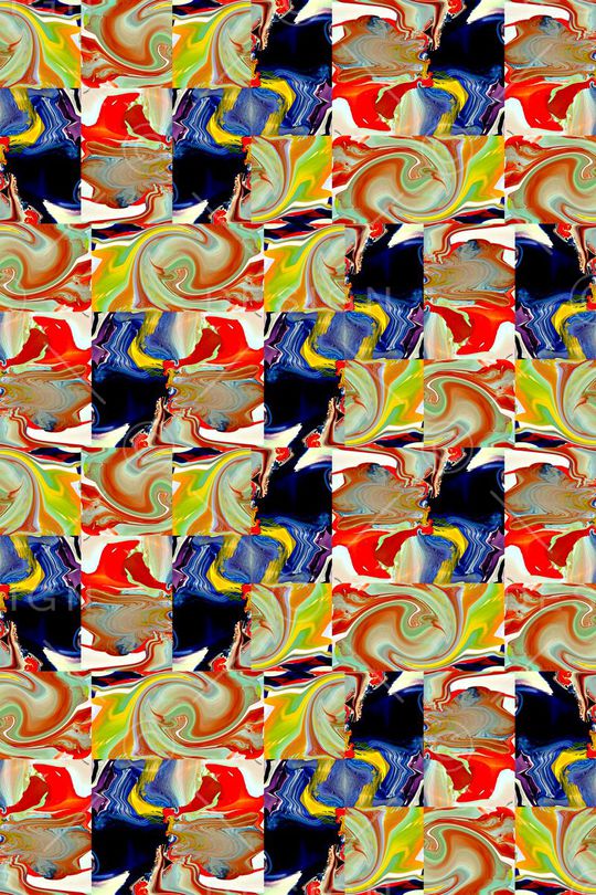 扭曲色彩印花华亿平台图片