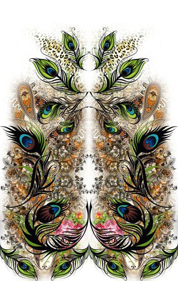 对称女装印花华亿平台图片