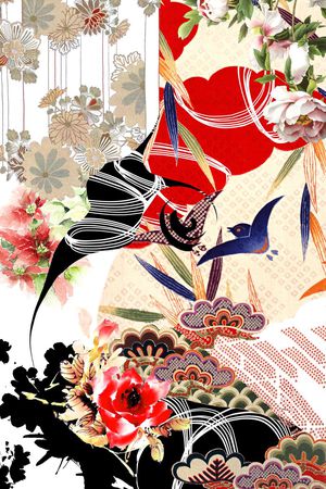 中国风印花华亿平台图片