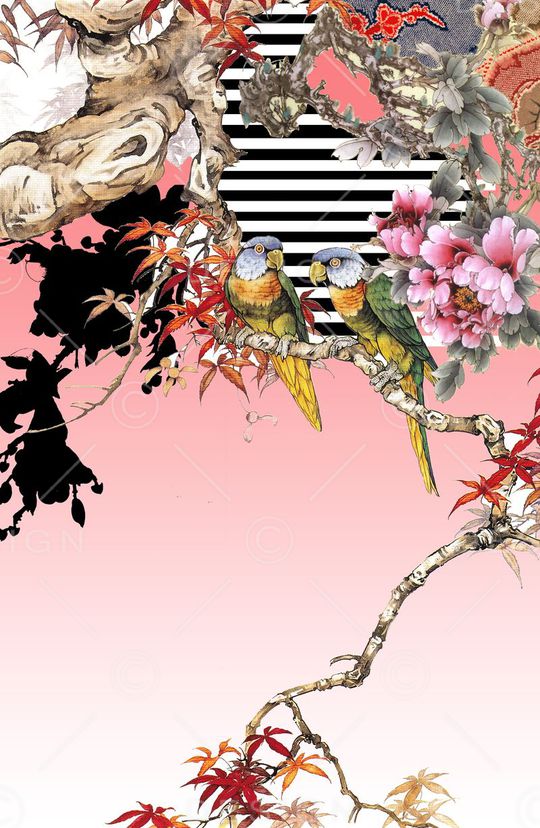 中国风印花华亿平台图片