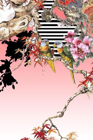 中国风印花华亿平台图片