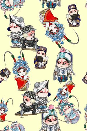 中国风印花华亿平台图片