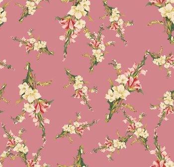 422570-小清新简约流行时尚手绘花卉数码印花