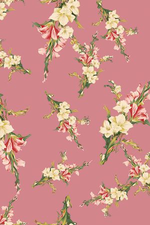 复古花卉印花华亿平台图片