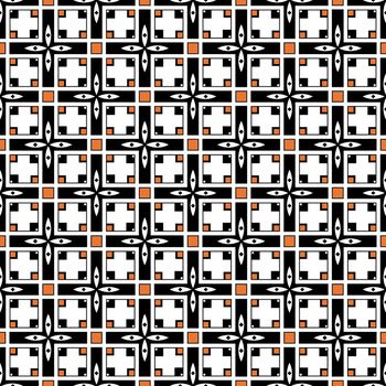 422602-时尚简约简单清新复古十字几何抽象花