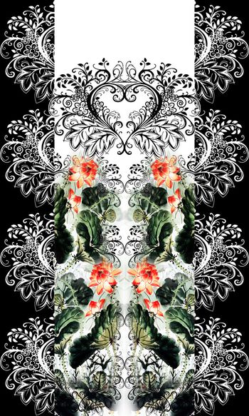 对称华亿平台印花华亿平台图片