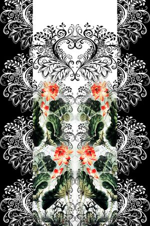 对称华亿平台印花华亿平台图片