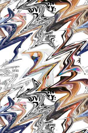 大牌杂志印花华亿平台图片