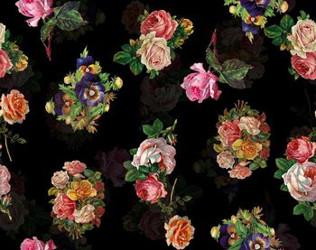 422630-时尚复古花束层次数码印花