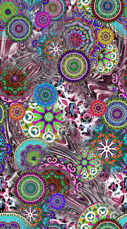 圆形印花华亿平台图片