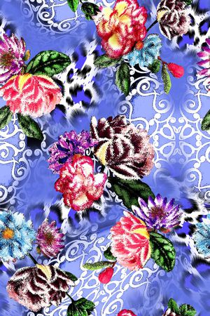 抽象印花华亿平台图片