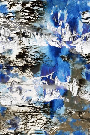 山脉印花华亿平台图片