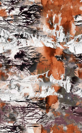 422690-中国风山水墨画雪峰山峰山脉雪山笔墨