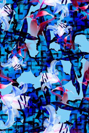 抽象印花华亿平台图片