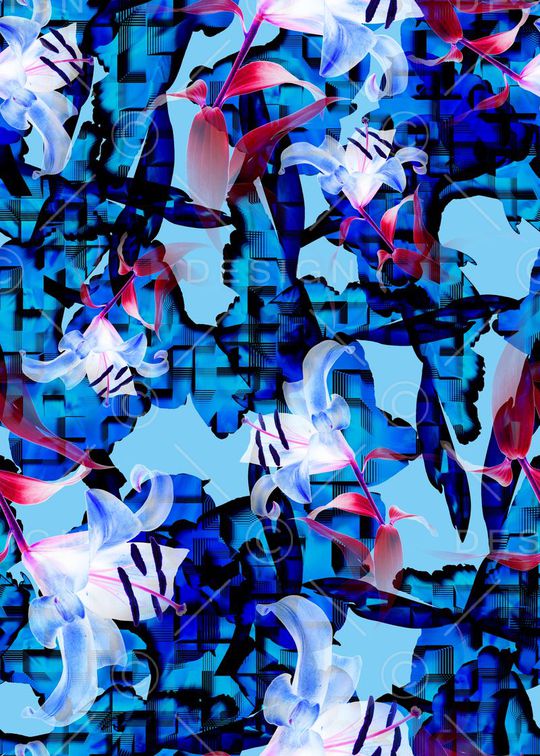 抽象印花华亿平台图片