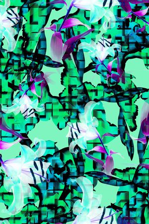 抽象印花华亿平台图片