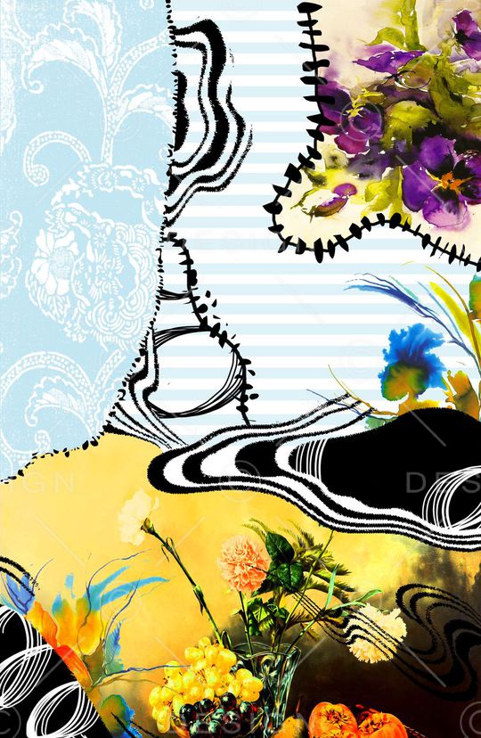 抽象印花华亿平台图片