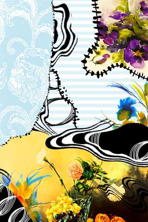 抽象印花华亿平台图片