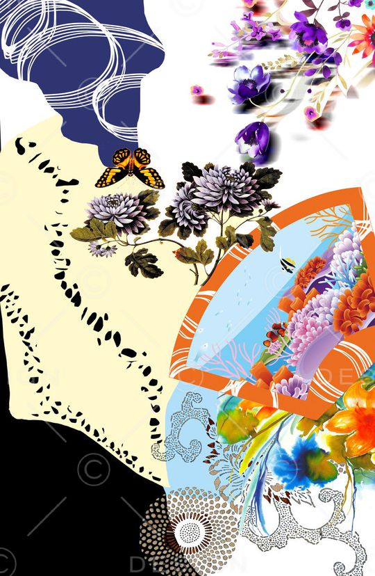 写意印花华亿平台图片