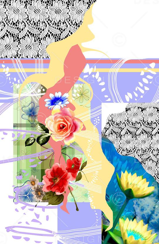 花瓣印花华亿平台图片