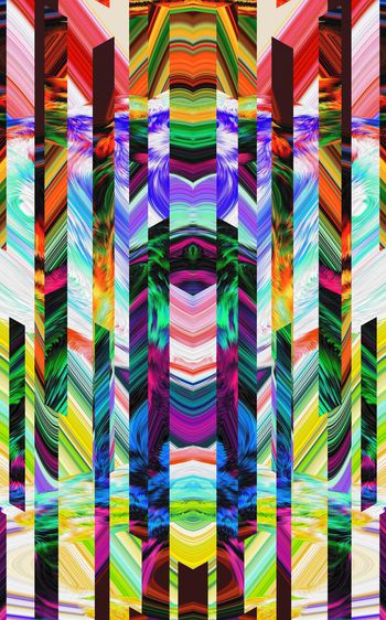 422761-原创时尚多维空间天空之城祥云万丈条