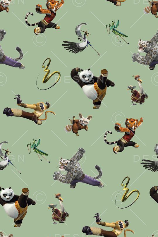 功夫熊猫印花华亿平台图片