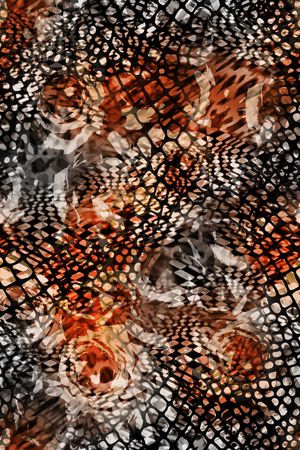 动物纹印花华亿平台图片