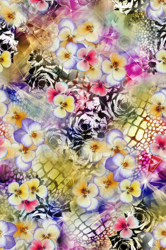 动物方格纹理印花华亿平台图片