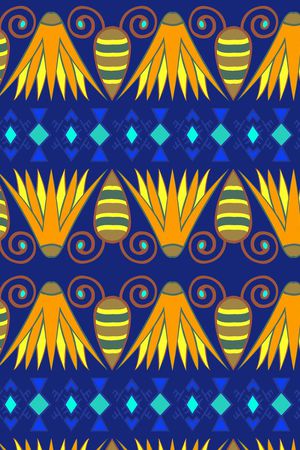 几何及传统元素印花华亿平台图片