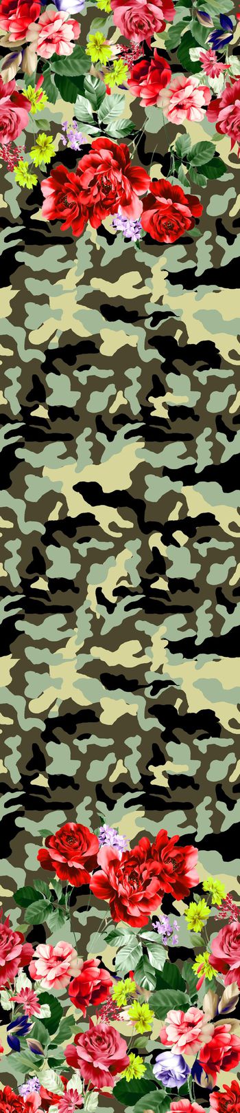 422871-昵彩花朵双边定位花