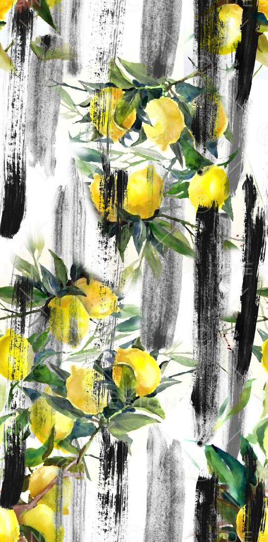 黑白肌理印花华亿平台图片