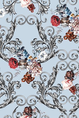 欧式印花华亿平台图片