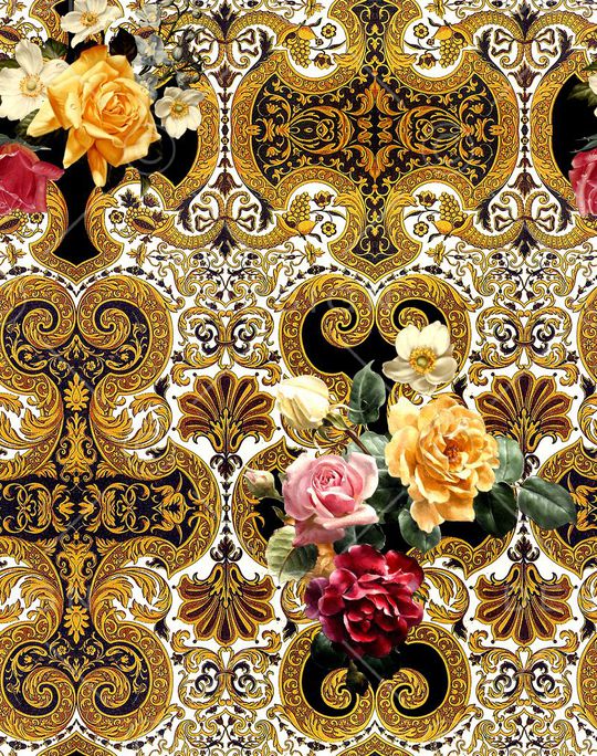 欧式印花华亿平台图片