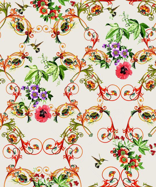 欧式印花华亿平台图片