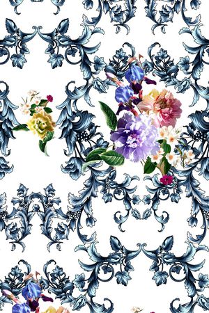 欧式印花华亿平台图片