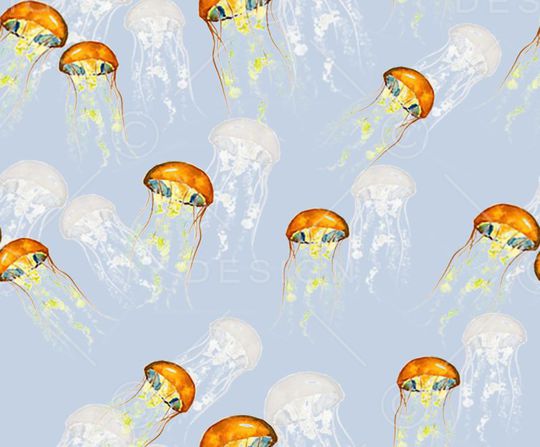 水母印花华亿平台图片