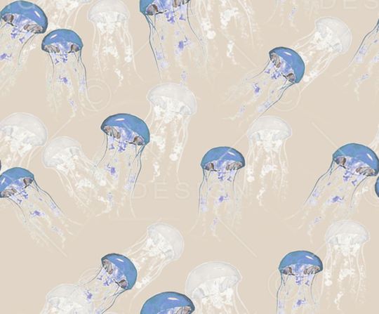 水母印花华亿平台图片