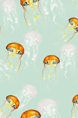 水母印花华亿平台图片