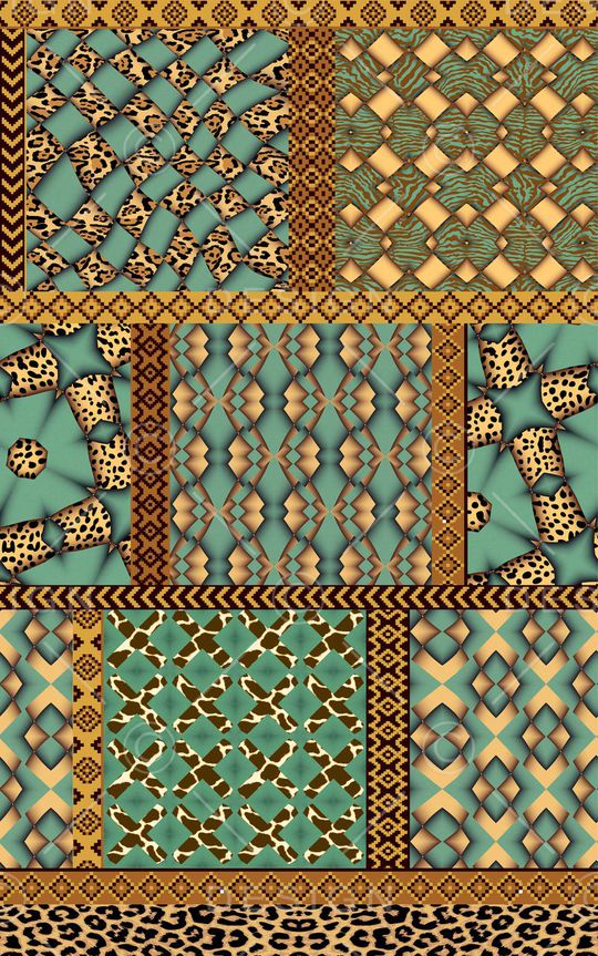 动物纹印花华亿平台图片