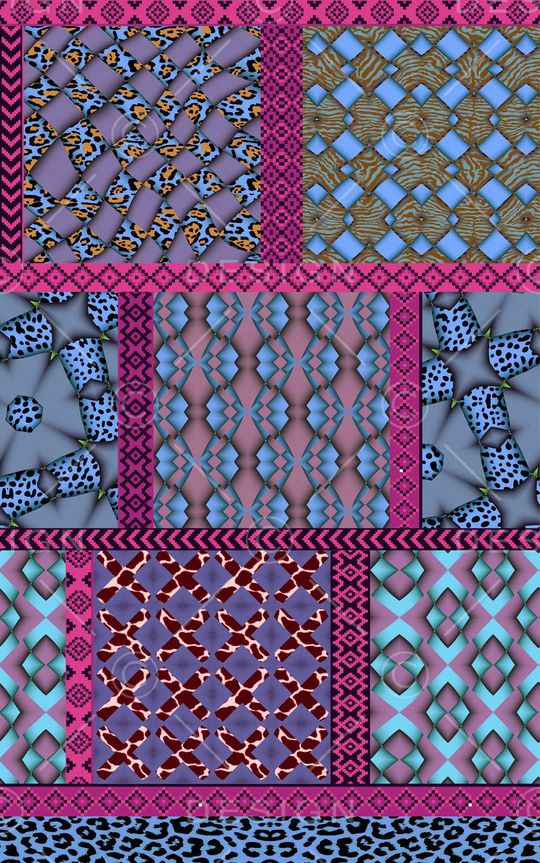 动物纹印花华亿平台图片