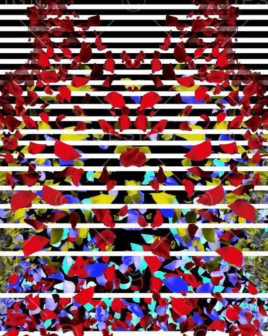 花瓣印花华亿平台图片