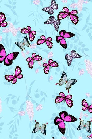 蝴蝶印花华亿平台图片