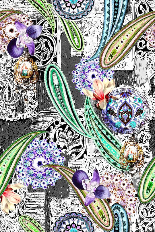 抽象印花华亿平台图片