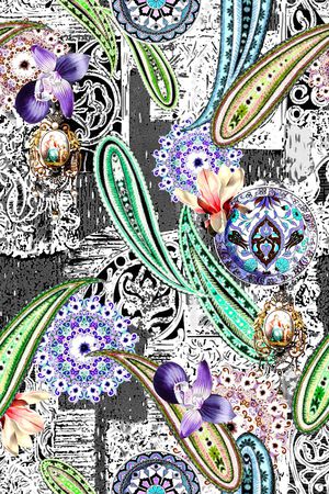 抽象印花华亿平台图片