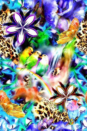 抽象印花华亿平台图片