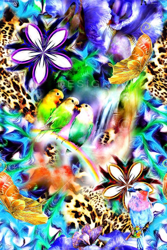 抽象印花华亿平台图片