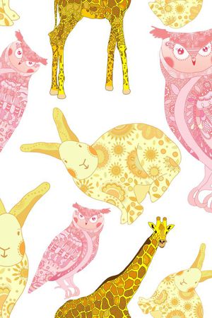 长颈鹿印花华亿平台图片