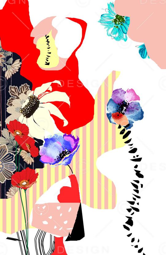 抽象印花华亿平台图片