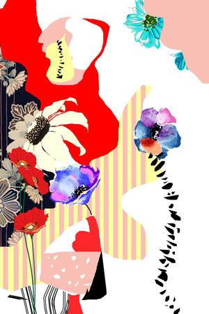 抽象印花华亿平台图片